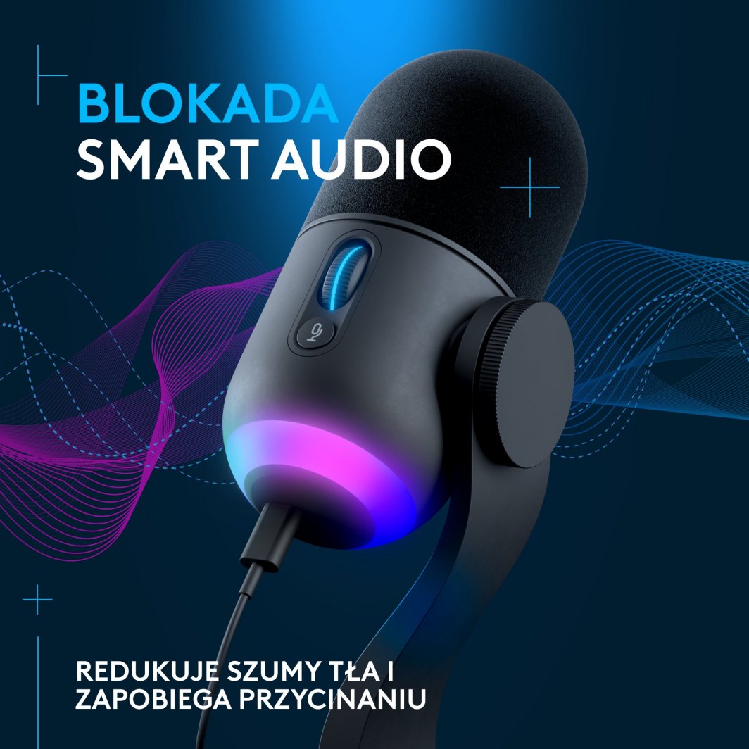 Mikrofon Logitech G Yeti GX, i zi