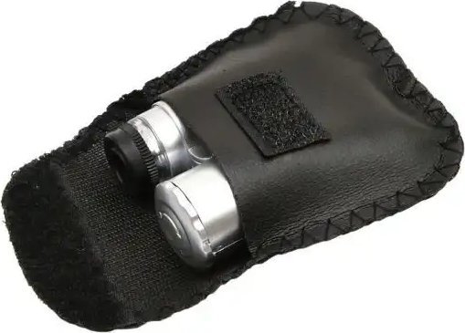 Mikroskop xhepi GEKO G03218, zmadhim 60x, ndriçim LED dhe UV, i bardhë