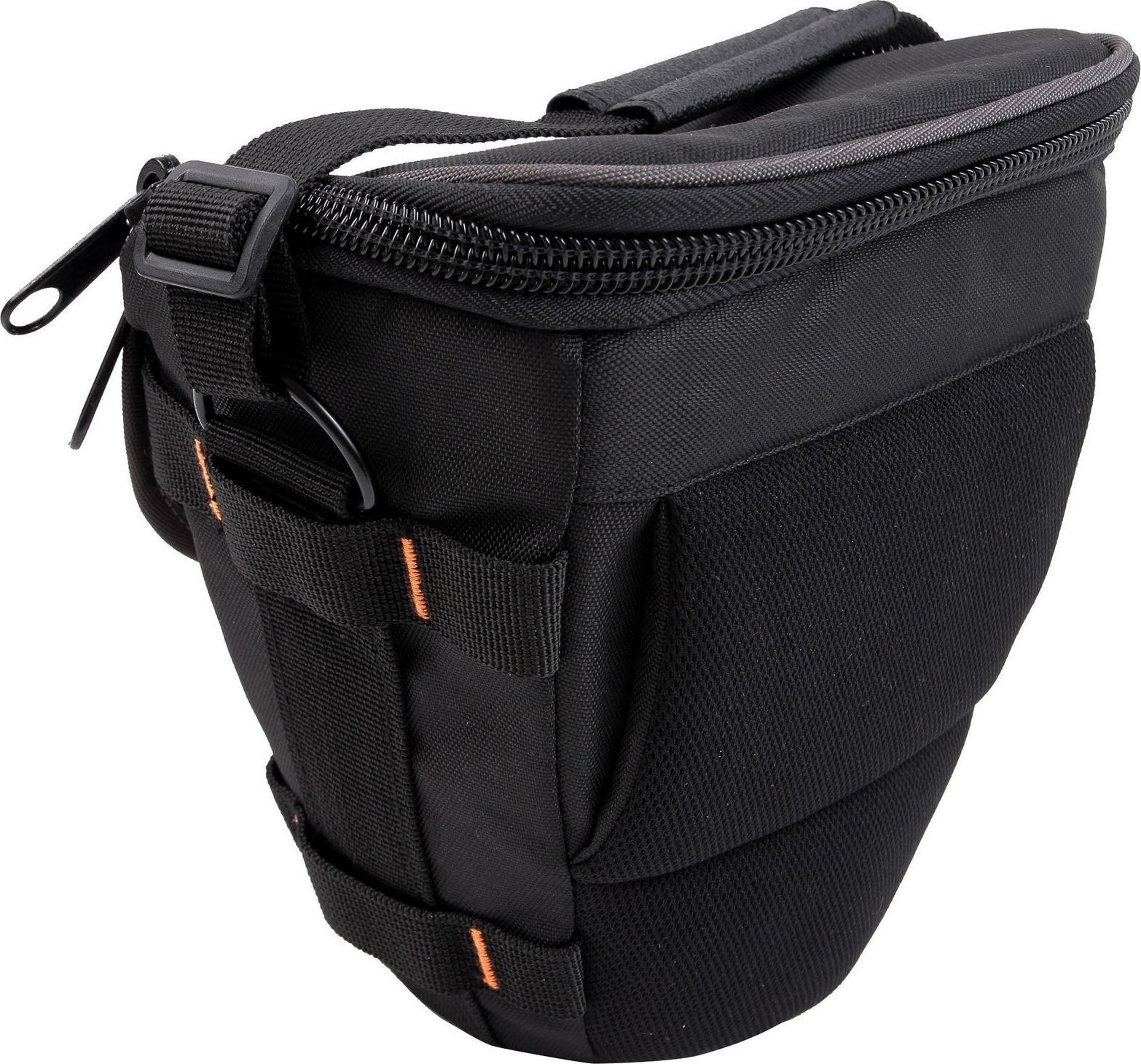 Çantë shpatulle për kamerë CamRock City V375, najlon i papërshkueshëm nga uji, e zezë