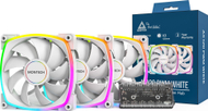 Set ventilatorësh Montech AX120 PWM, 120mm, ARGB, të bardhë