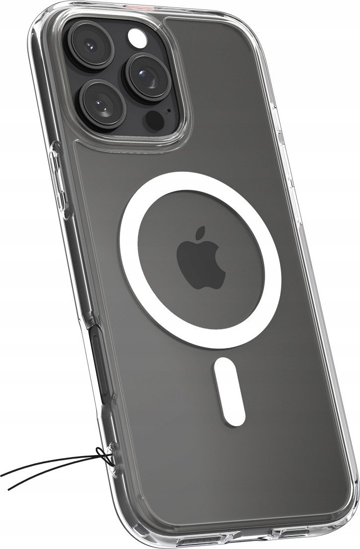 Mbështjellës telefoni Spigen Crystal Hybrid MagSafe, për iPhone 16 Pro, transparent, i bardhë