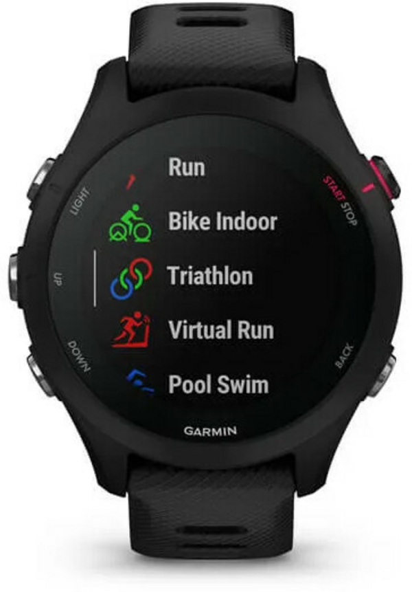 Orë dore Garmin Forerunner 255S Music 010-02641-32, e zezë