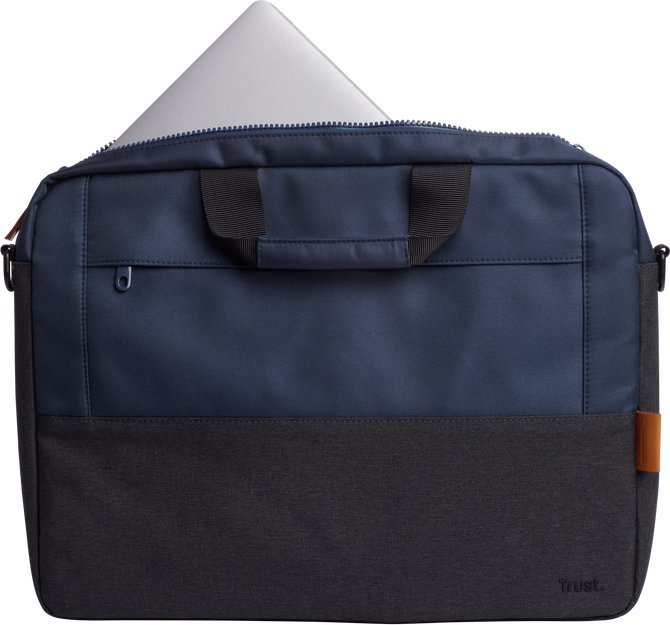Çantë laptopi Trust Lisboa, 16", material PET i ricikluar, blu
