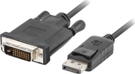 Kabllo Lanberg DisplayPort në DVI D, 1.8m, Full HD, e zezë
