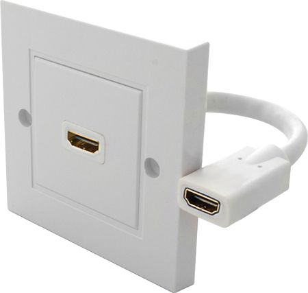 Prizë murale HDMI Goobay 51722, port HDMI, e bardhë