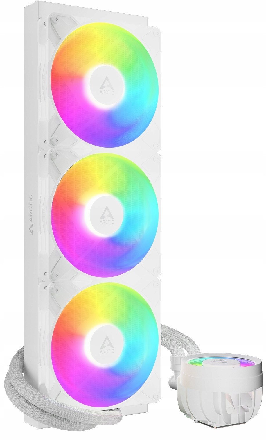 Ftohës uji për CPU Arctic Freezer III Pro, 420mm, A-RGB, i bardhë