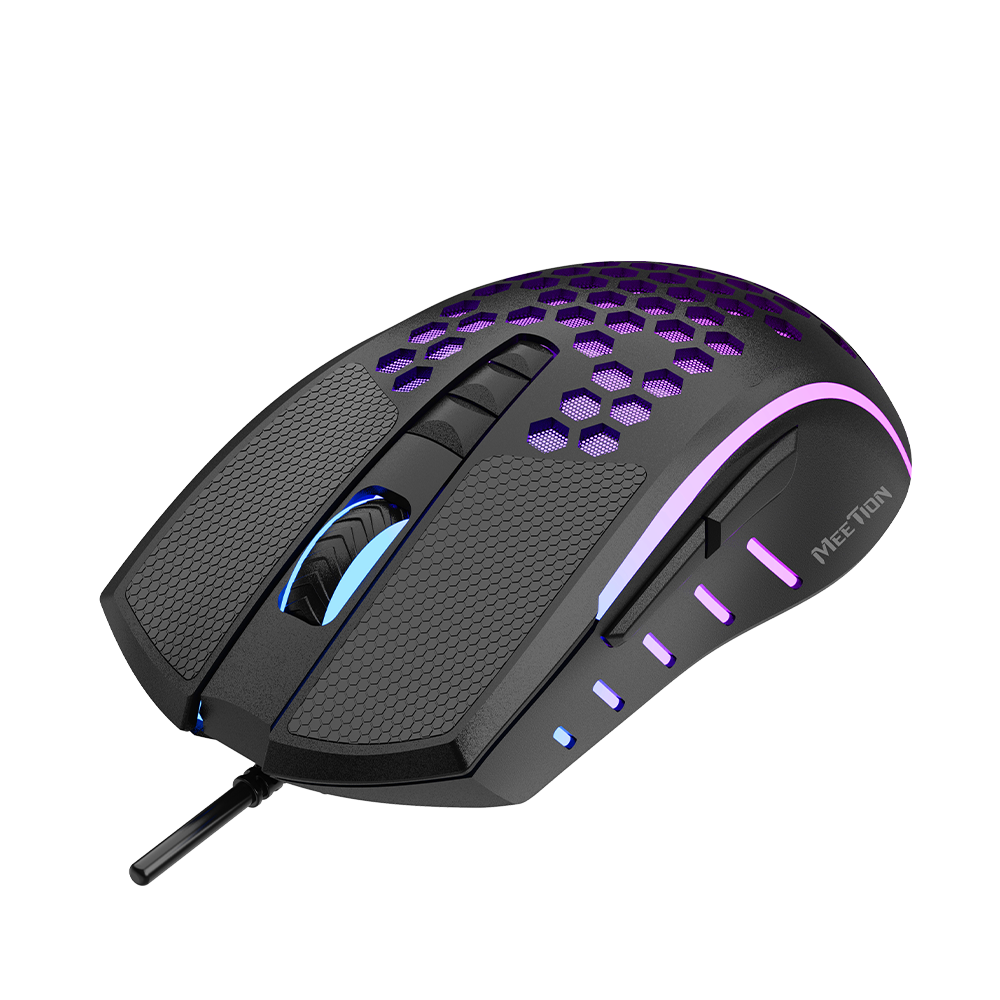 Meetion MT-GM015 – Maus Gaming RGB Lightweight Honeycomb