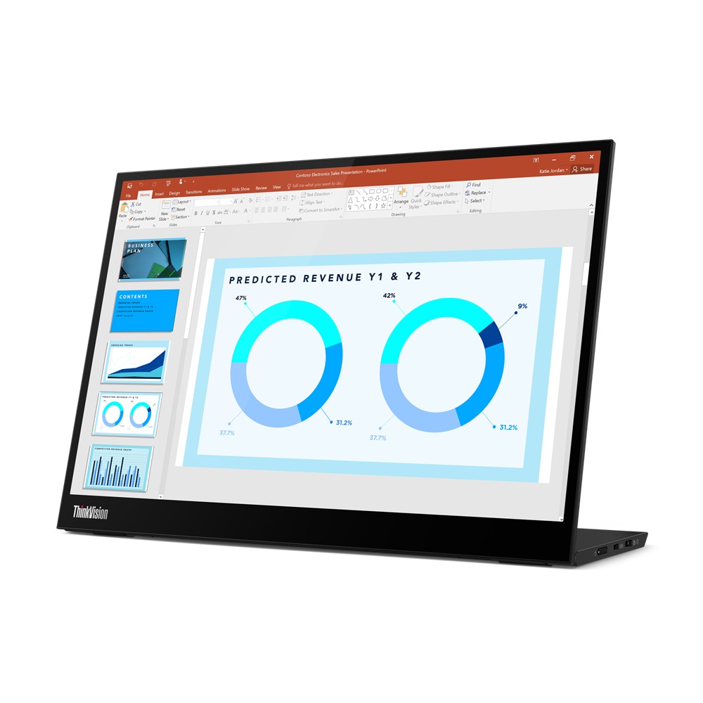 Monitor portabël Lenovo ThinkVision M14d, 14", 2.2K, i zi