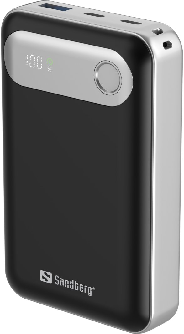 Powerbank Sandberg Travel 421-41, 20000 mAh, PD 35W, 2x USB-C, USB-A, i zi