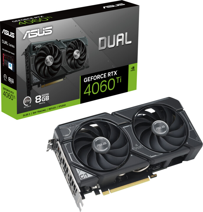 Kartelë grafike ASUS Dual GeForce RTX 4060 Ti, 8GB GDDR6