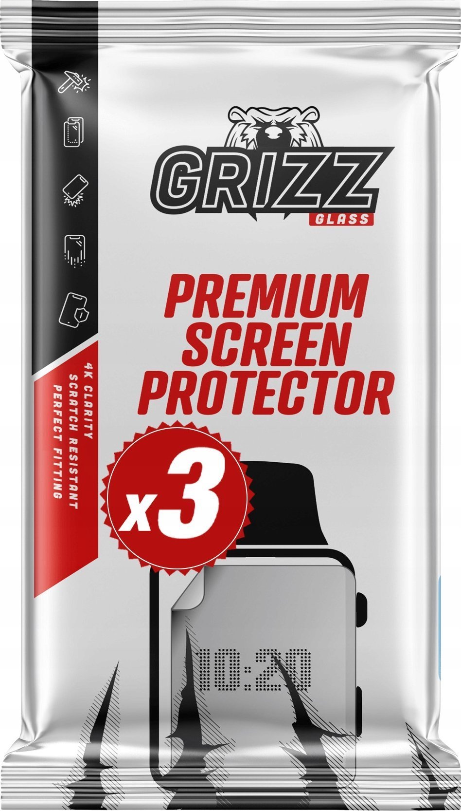 Mbrojtëse ekrani GrizzGlass Hydrofilm për Apple Watch Series 10 46mm, hidrogel, transparente