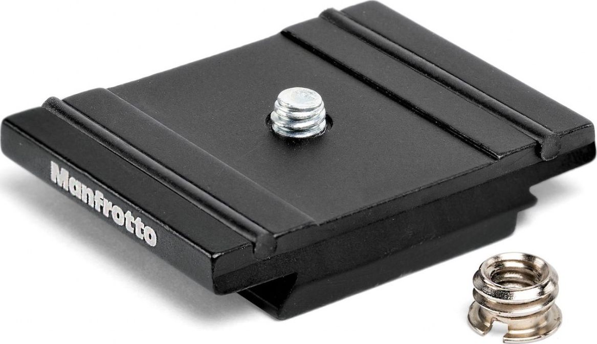 Pllakë montimi Manfrotto 200PL Pro, për sisteme RC2 Q2 Arca, alumini, e zezë