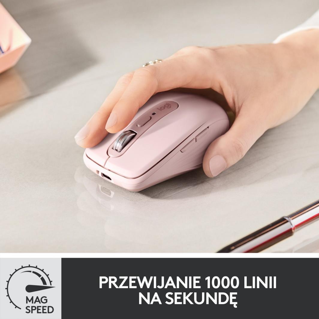 Maus Wireless Logitech MX Anywhere 3 (910-005990), rozë
