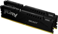 Memorie RAM Kingston FURY Beast, 64GB DDR5 5200MT/s, CL40, e zezë