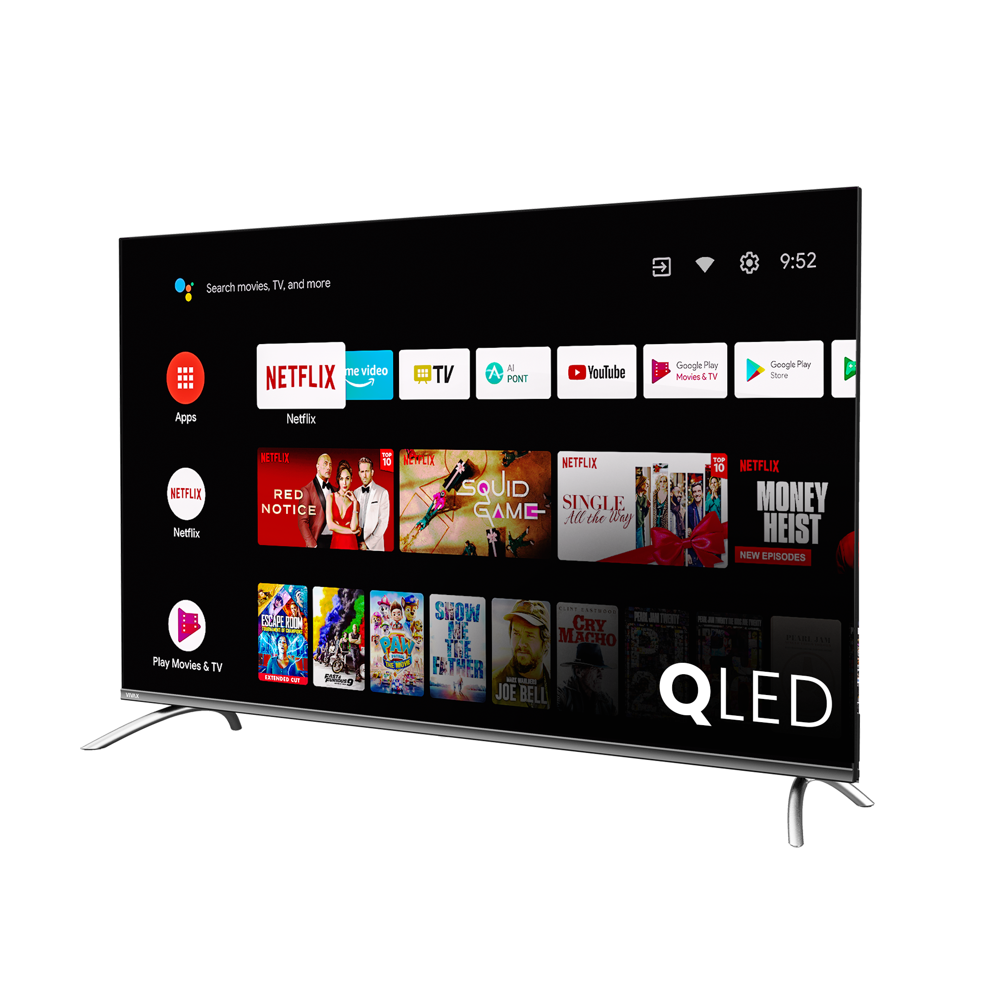 Televizor Vivax 55Q10C, 55", QLED, 4K, Smart, Android