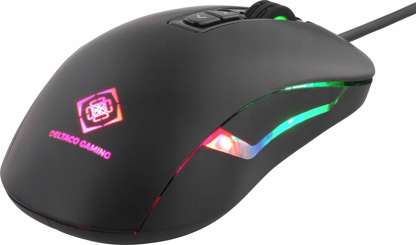 Maus gaming Deltaco GAM-029, optik, 2000 dpi, me kabllo USB, i zi