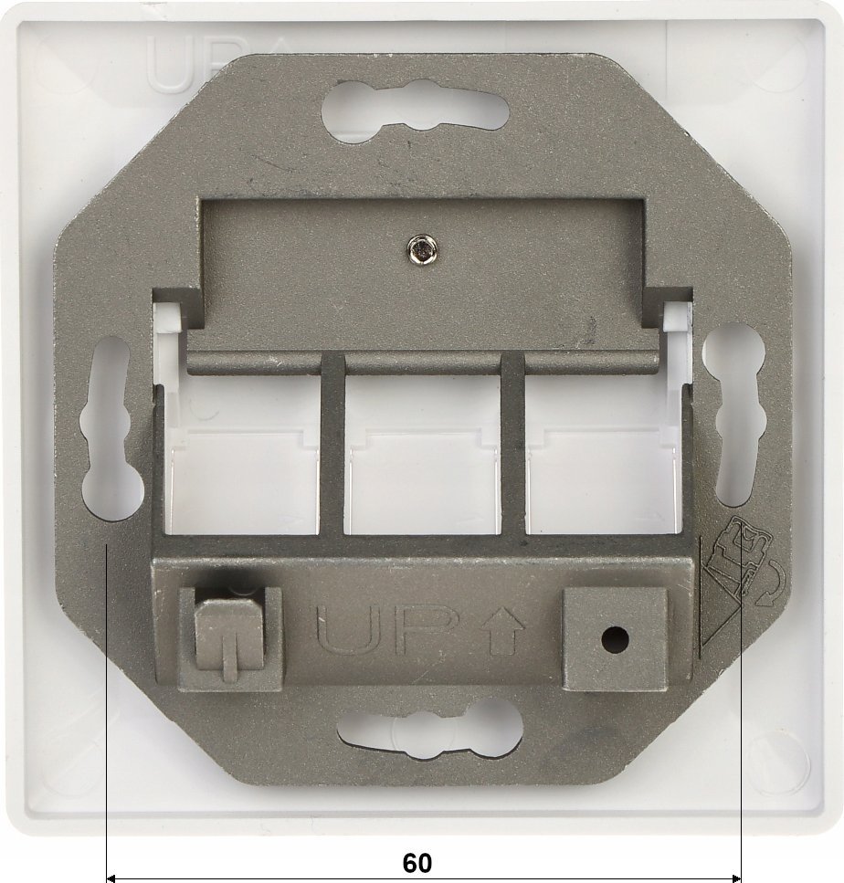 Prizë modulare Solarix për 3 keystone, nën suva, e bardhë