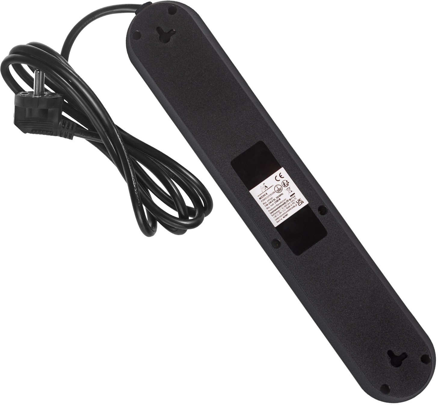 Prizë zgjatuese Maclean MCE395 B, 5 dalje, 3xUSB, 2500W, e zezë