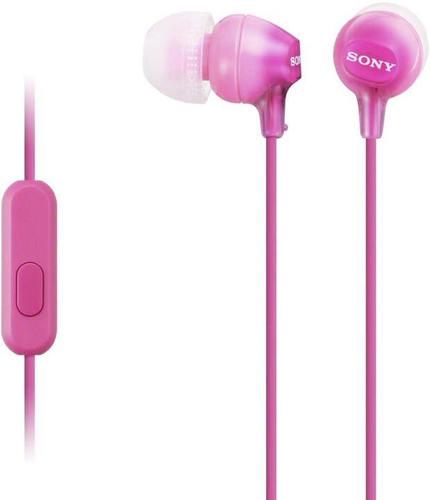 Kufje SONY MDR-EX15APPI, rozë