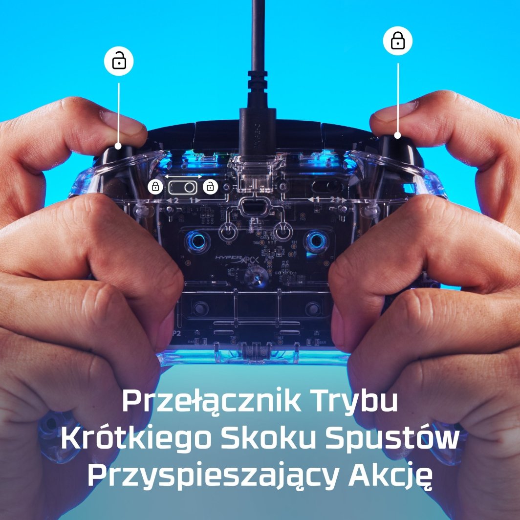 Kontroller HP HyperX Clutch Gladiate, me kabllo, i zi