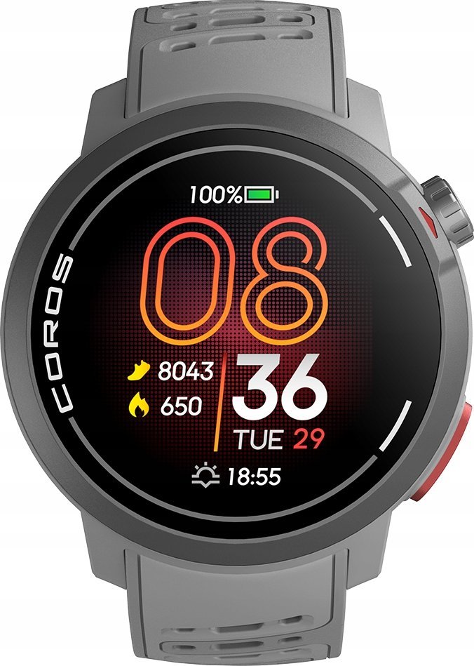 Ora sportive Coros Pace Pro, GPS, ekran AMOLED Always On, e zezë