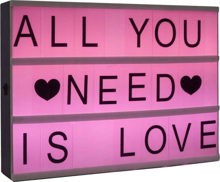 Kornizë e ndriçuar CINEMA, format A4, LED, e bardhë