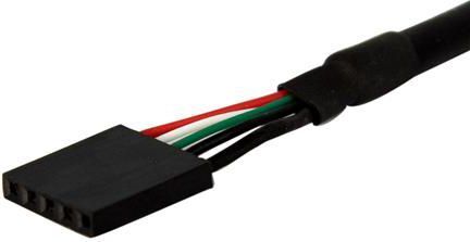 Kabllo paneli USB StarTech.com, USB A në header motherboard, 0.9m, e zezë