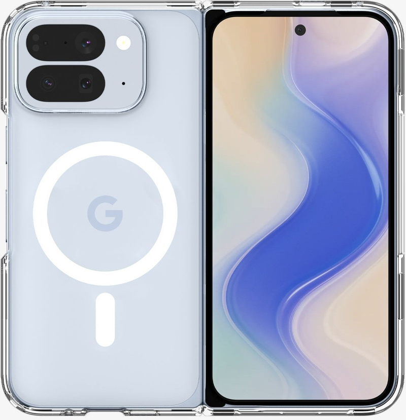 Mbështjellës telefoni Spigen Ultra Hybrid Mag Fit për Pixel 10 Pro Fold, transparent