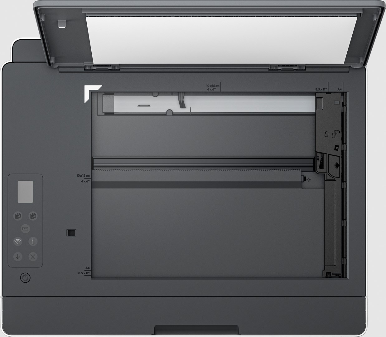 Printer multifunksional HP Smart Tank 580, Inkjet termal, i hirtë