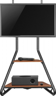 Mbajtëse TV këndore Maclean MC-455, 37-75", 40kg, rafte druri