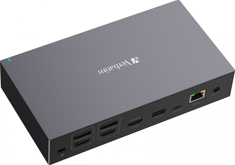 Doking stacion Verbatim CDS-17, 17 porta, USB 3.2 Gen 1 Type C, i zi gri