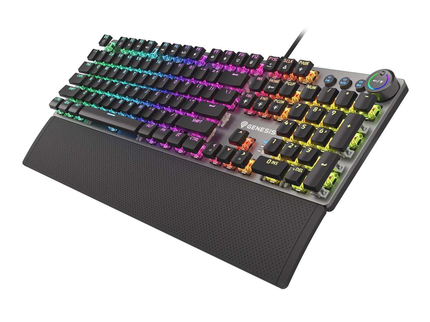 Tastierë Genesis Thor 400 RGB, Kailh Red, USB, e zezë