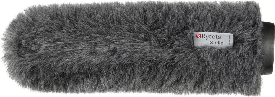 Windshield për mikrofon Rycote Classic-Softie 29cm 24/25, me gëzof, gri
