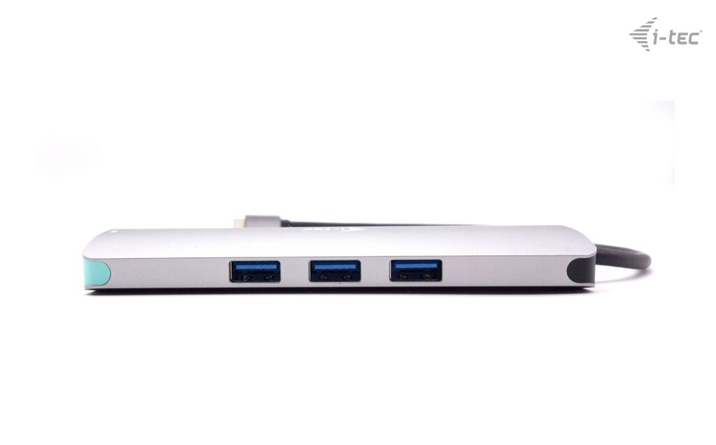 Stacion lidhës i-tec Metal USB-C Nano, HDMI 4K, 100W, i argjendtë