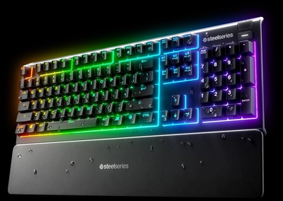 Tastierë SteelSeries Apex 3, US, e zezë