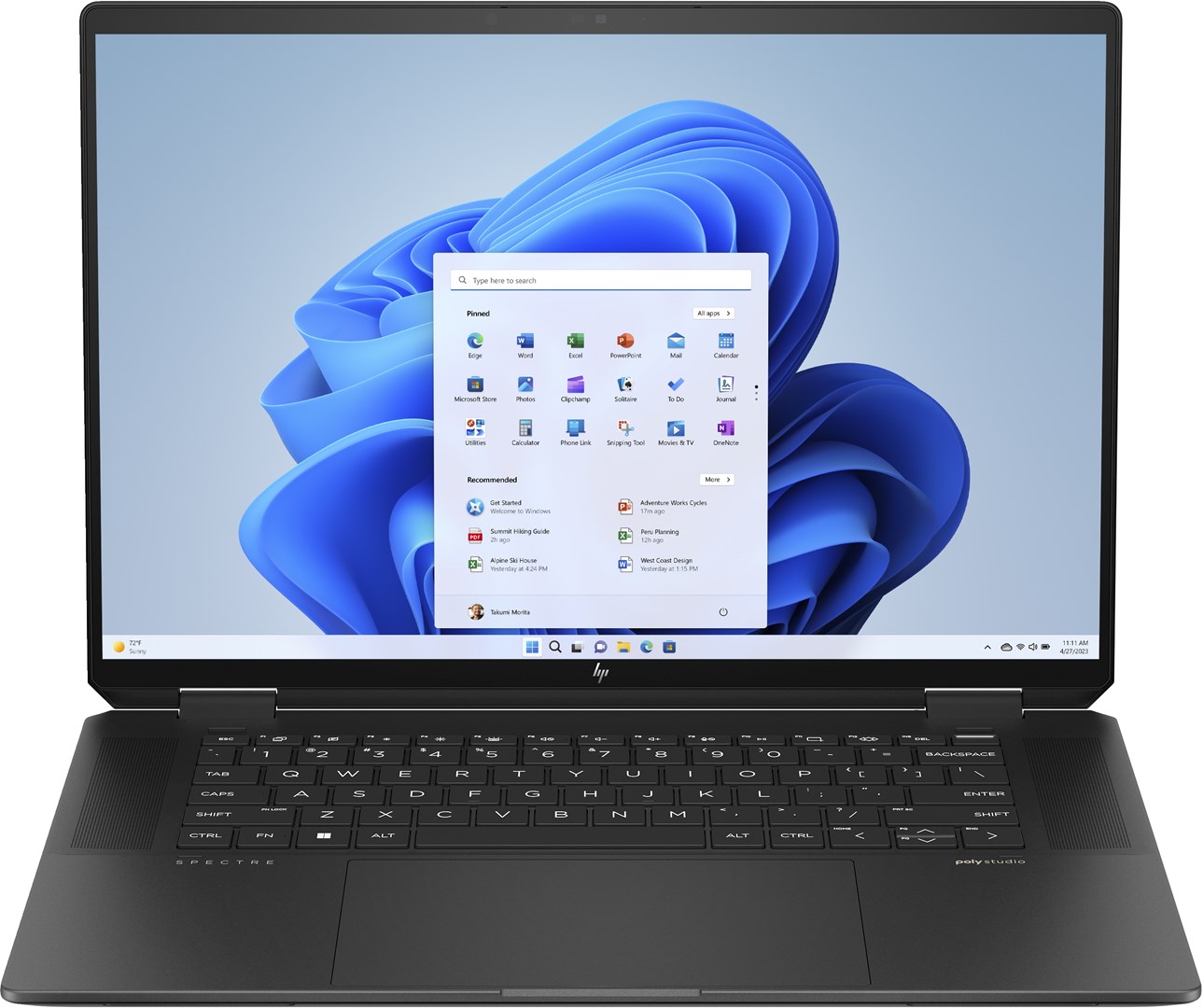 Laptop HP Spectre x360, 16", Intel 155H, 32 GB RAM, 2 TB SSD, i zi