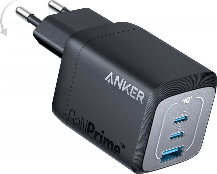 Karikues muri Anker Prime Universal, 2x USB C 1x USB, karikim i shpejtë, i zi