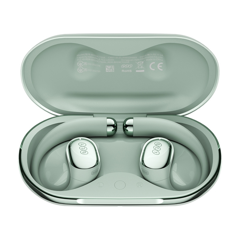 Kufje wireless QCY Crossky R70, True Wireless, ANC, të gjelbra