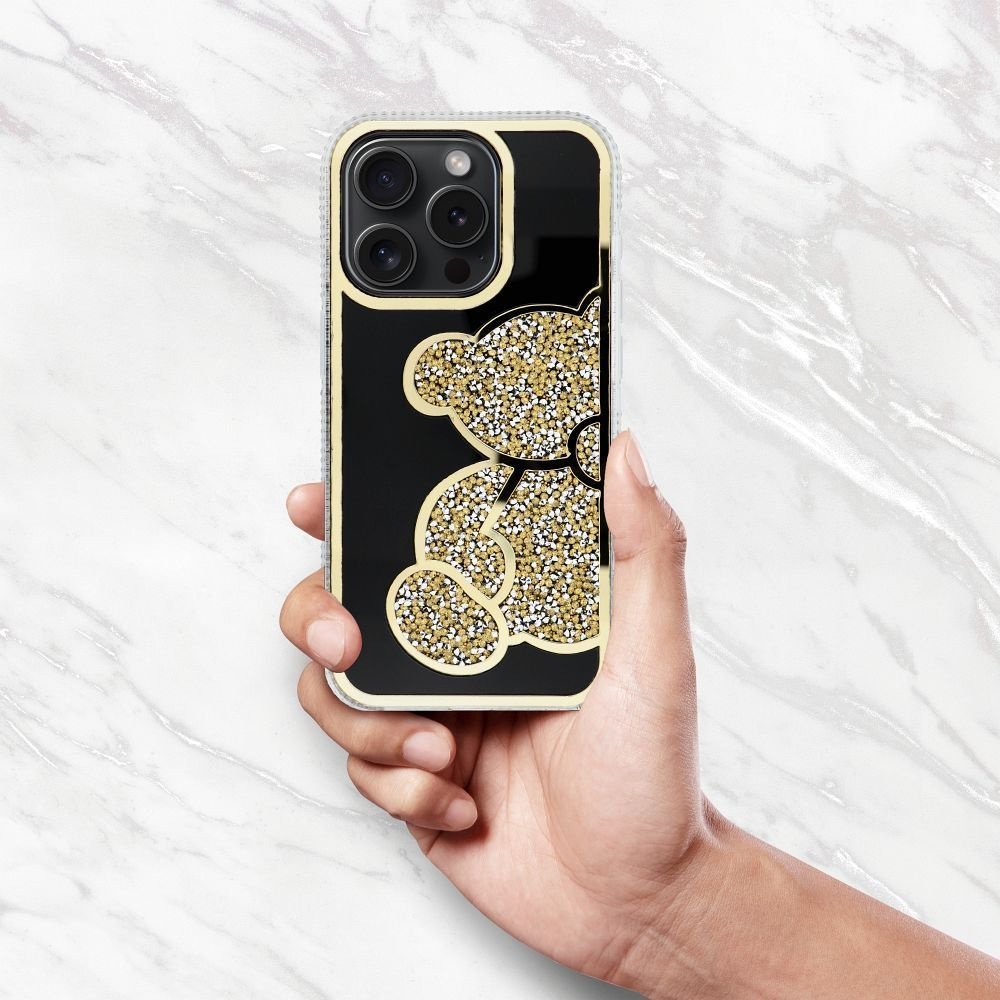 Këllëf telefoni Teddy Bear, për iPhone 12 Mini, PU TPU, shumëngjyrësh