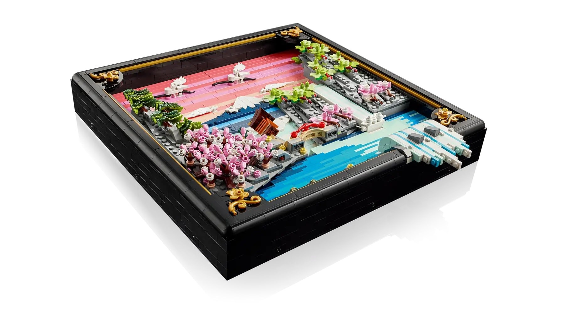 Set LEGO Japanese Cherry Blossom Landscape, dekor muri, shumëngjyrësh