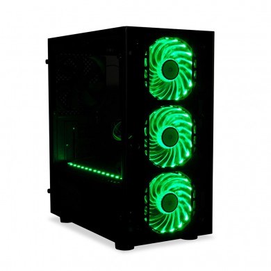 Kutia kompjuterike iBOX Passion V4 OPV4, RGB, ATX, e zezë