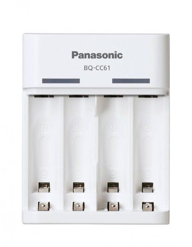 Karikues baterish Panasonic Eneloop BQ-CC61, USB, 4 vende AA AAA, i bardhë