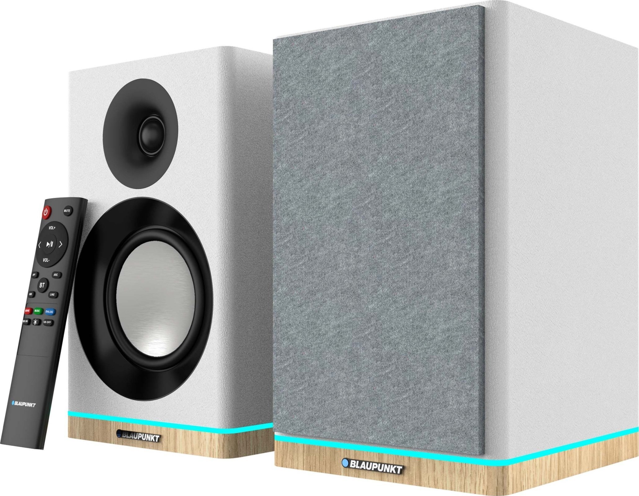 Altoparlantë Bluetooth Blaupunkt BS60WH, 2 x 30W, me LED, të bardha