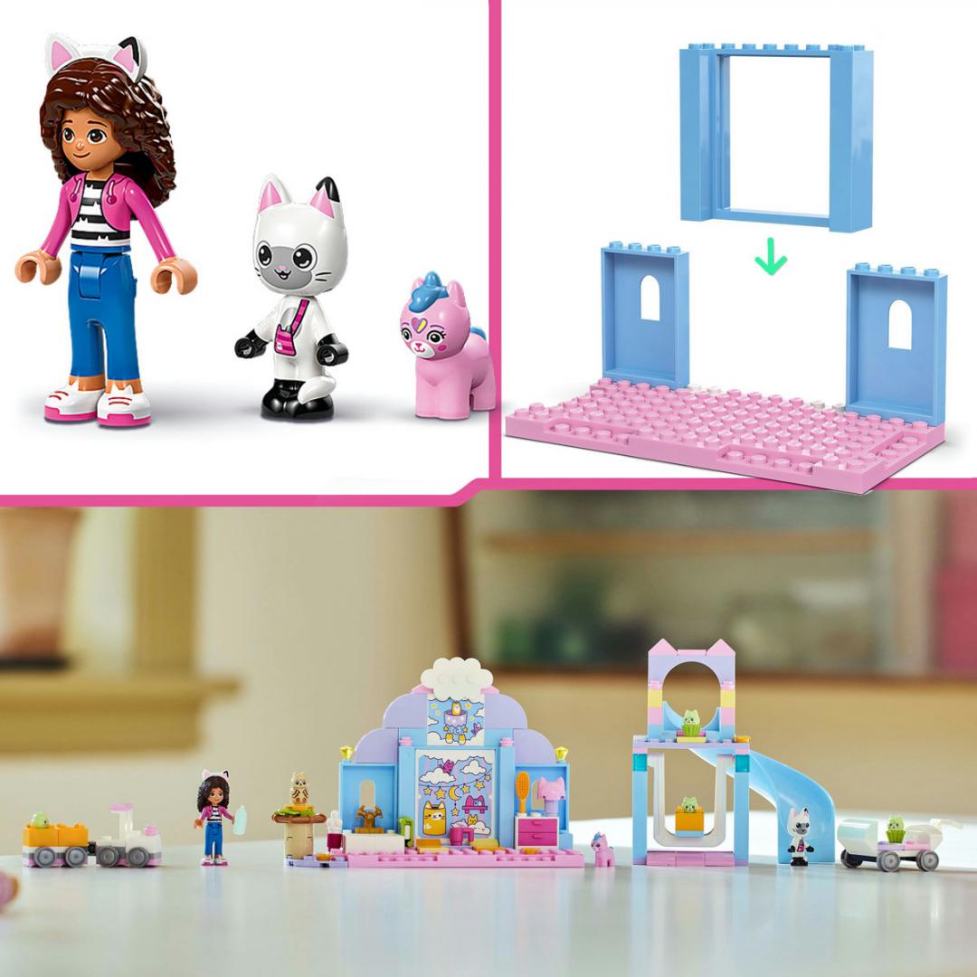 Set LEGO Gabby’s Dollhouse 10796, 165 pjesë, për fëmijë 4+, shumëngjyrësh