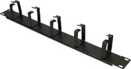 Organizues kabllosh ExtraLink Clamping, 1U, për kabinet 19", i zi