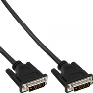Kabllo DVI-D InLine 17775A, Dual Link 24+1, 5m, e zezë