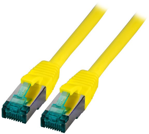 Kabllo rrjeti EFB Elektronik RJ45, Cat.6A S/FTP, 7.5m, e verdhë