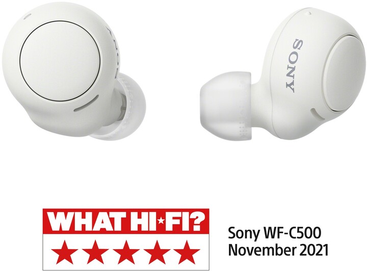 Dëgjuese Sony WF-C500, të bardha