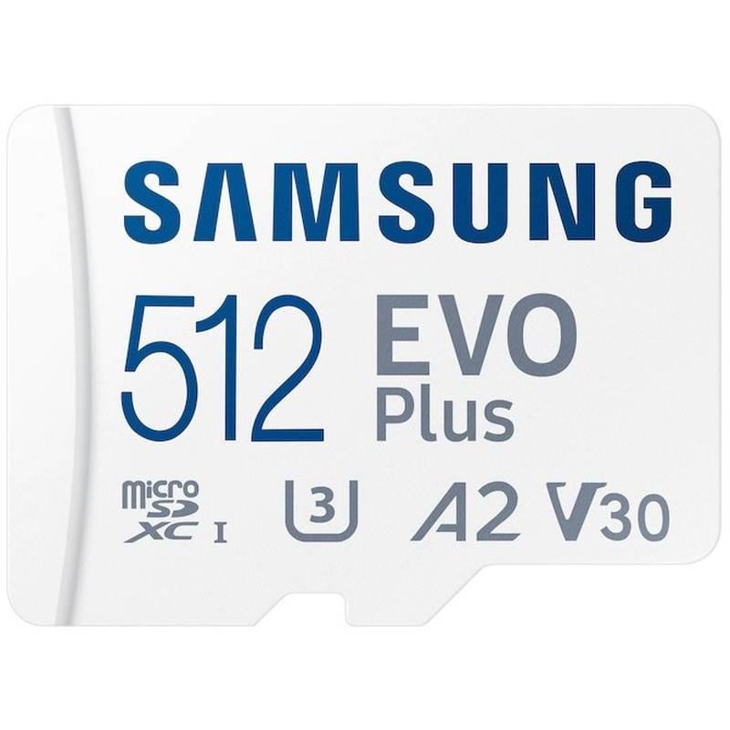 Kartë memorie Samsung EVO Plus, 512GB MicroSDXC, UHS-I Class 10