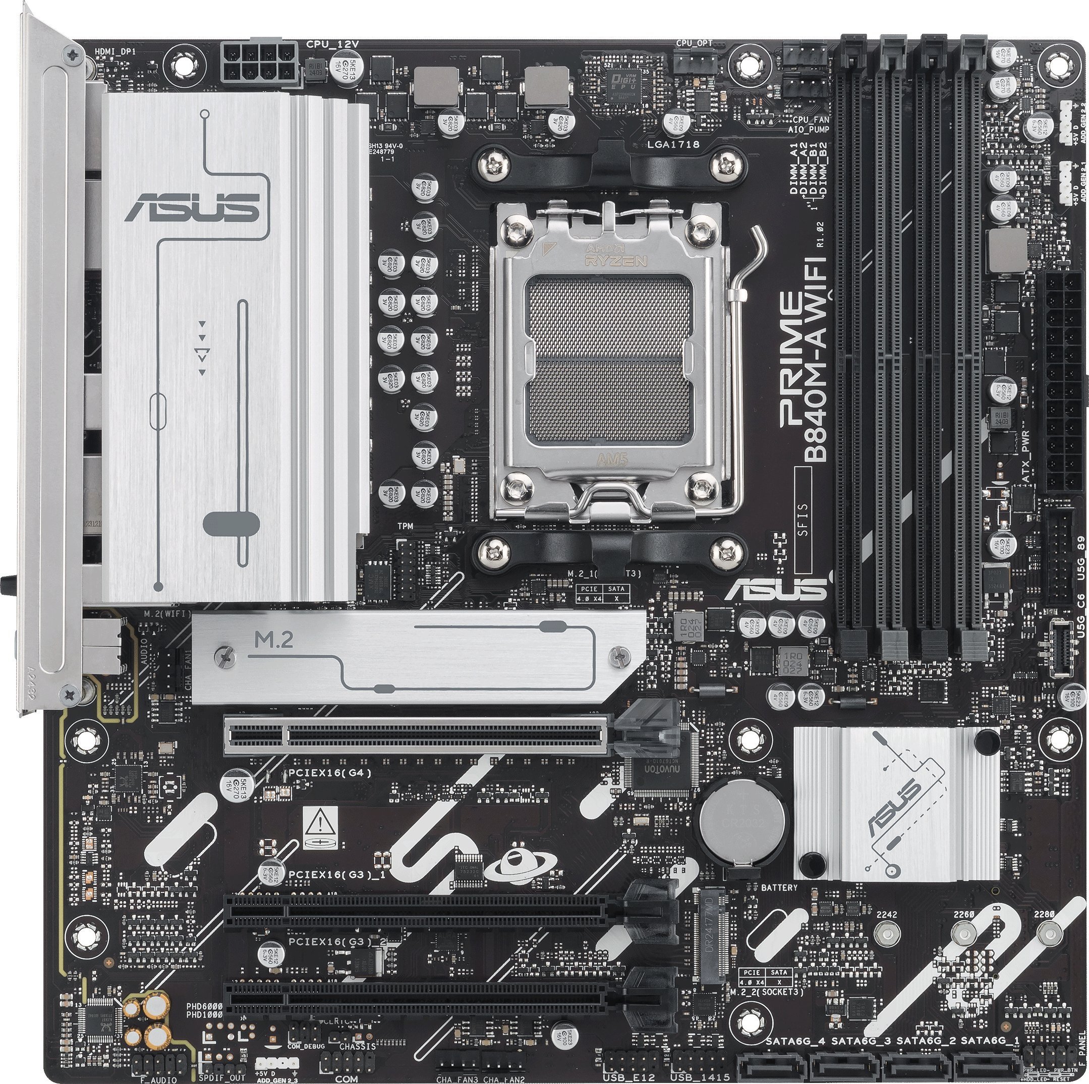 Motherboard ASUS PRIME B840M A WIFI, Socket AM5, Micro ATX
